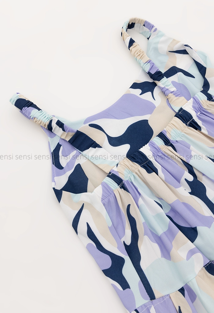 پیراهن پترن دار دو بندکد1005402